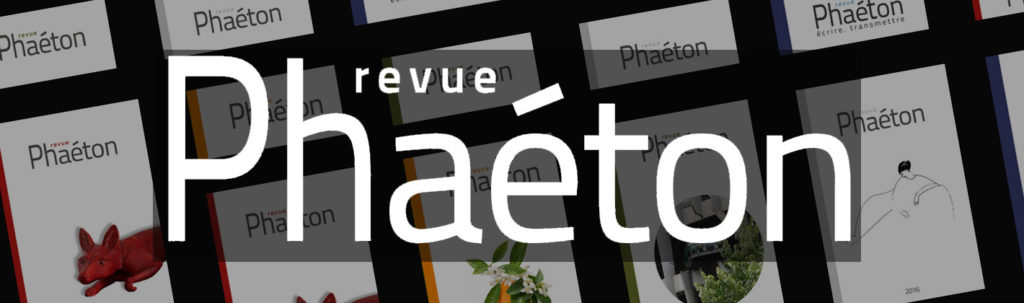 Revue Phaeton : écrire, transmettre